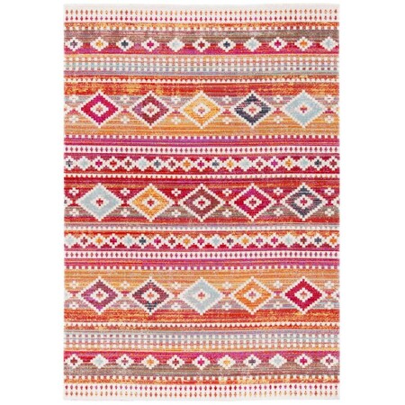Safavieh 8 x 10 ft. Montage 200 Power Loomed Rectangle Area Rug Red & Fuchsia MTG272Q-8
